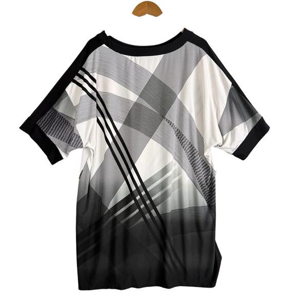 Chicos Travelers Tunic Top Women's Black Geometric Round Neck Zs /3 - Picture 4 of 13